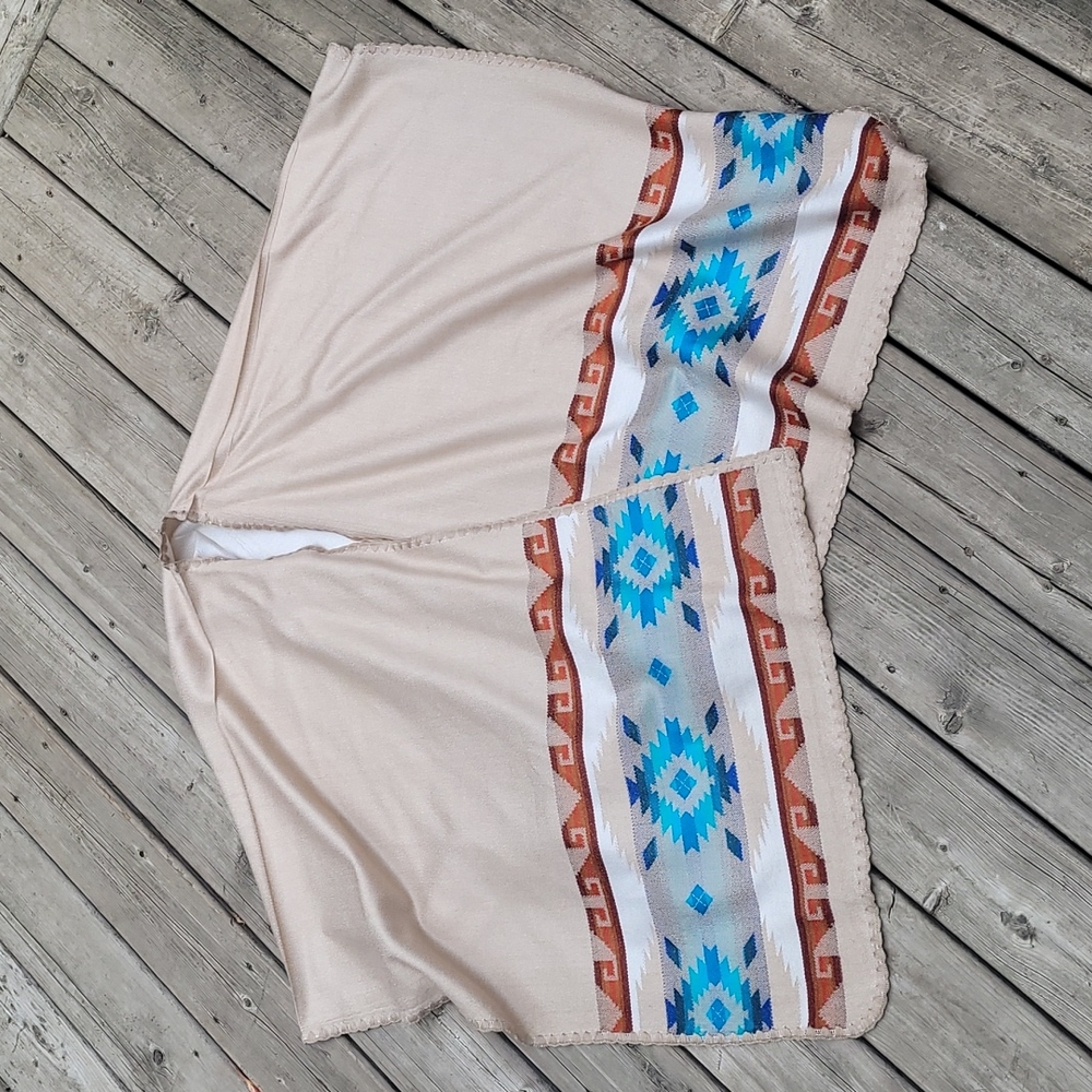 Authentic alpaca poncho